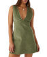 ფოტო #1 პროდუქტის Juniors' Poppy Sleeveless Corduroy Mini Dress