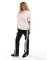 Dr Denim Rylie oversized fit t-shirt in soft pink