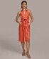 Фото #3 товара Платье без рукавов из хлопка с отложным воротником "DKNY" для женщин