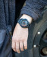 Men's Swiss Chronograph Navy Seal Dive Black Rubber Strap Watch 45mm