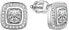 Silver earrings with zircons TAGUP1604S