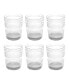 Фото #1 товара Beaded DOF Cobalt Glasses, Set of 6