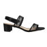 Nina Ganice Block Heels Evening Womens Black Dress Sandals GANICE-BLK
