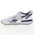 Фото #9 товара Reebok LX2200 Mens White Leather Lace Up Lifestyle Sneakers Shoes