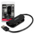 Фото #2 товара AXAGON HUE-X4B USB-A-Hub, 4x USB 2.0 - 20 cm, schwarz