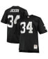 Фото #4 товара Men's Bo Jackson Black Las Vegas Raiders Big and Tall 1988 Retired Player Replica Jersey