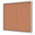 NOBO Premium Plus 15xA4 Sheets Interior Cork Surface Display Case With Sliding Door