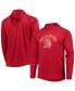 ფოტო #1 პროდუქტის Men's Red Tampa Bay Buccaneers Throwback Raglan Hoodie Long Sleeve T-shirt