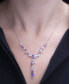 ფოტო #2 პროდუქტის Multi-Gemstone 17" Lariat Necklace (5-5/8 ct. t.w.) in Sterling Silver