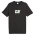 Фото #1 товара Puma Classics Super Graphic Crew Neck Short Sleeve T-Shirt Mens Black Casual Top