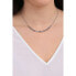 Elegant silver necklace with cubic zirconia RZCU65