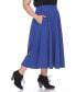 Plus Size Flared Midi Skirt