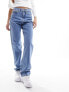 Фото #5 товара Calvin Klein Jeans high rise straight leg jeans in light wash