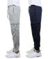 Men's Heavyweight Fleece-Lined Cargo Jogger Sweatpants, Pack of 2