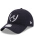 ფოტო #1 პროდუქტის Women's Navy Atlanta Braves Leaves 9TWENTY Adjustable Hat