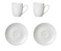 Espressoset Bianco 4er Set