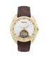 Фото #1 товара Часы Heritor Automatic Roman Leather - Gold/Brown46mm