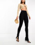 ASOS DESIGN Tall legging with side split in black