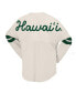 ფოტო #2 პროდუქტის Women's Cream Hawaii Rainbow Warriors Oversized T-Shirt