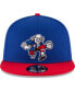 Фото #4 товара Men's Royal/Red Philadelphia 76ers 2-Tone 9fifty Adjustable Snapback Hat