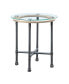 Фото #1 товара Brantley End Table in Clear Glass & Sandy Gray Finish