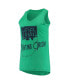 ფოტო #2 პროდუქტის Women's Heathered Green Notre Dame Fighting Irish Ferris Melange V-Neck Tank Top