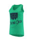 Фото #2 товара Women's Heathered Green Notre Dame Fighting Irish Ferris Melange V-Neck Tank Top