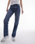 Фото #1 товара Topshop Tall high rise straight Kort jeans in mid blue