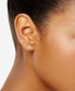 ფოტო #3 პროდუქტის Diamond Pavé Triangle Stud Earrings (1/10 ct. t.w.) in 10k White, Yellow or Rose Gold