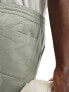 ASOS DESIGN pull on chino in sage green with elasticated waist