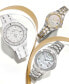 Фото #5 товара Women's Marine Star Diamond-Accent White & Silver-Tone Ceramic Bracelet Watch 37mm