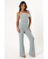 ფოტო #5 პროდუქტის Women's Heather One Shoulder Jumpsuit