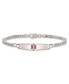 Фото #1 товара Sterling Silver Rhodium-plated Medical ID Curb Link Bracelet