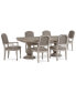 Фото #2 товара Anniston Dining 7-Pc. Set (Rectangular Table, 4 Side Chairs, 2 Arm Chairs)