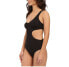 Фото #2 товара Womens Saha Black Levana One Shoulder Back Strapped Trikini 127386 Size XL