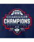 Men's Navy Uconn Huskies 2024 NCAA Men's Basketball National Champions Logo T-shirt