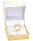 ფოტო #2 პროდუქტის Gold-Tone Pavé & Square-Crystal Triple-Row Ring, Created for Macy's
