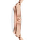 Women's Lennox Three-Hand Rose Gold-Tone Stainless Steel Watch 37mm