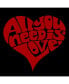 Фото #2 товара Men's Raglan Word Art T-shirt - All You Need is Love