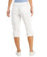 Plus Cargo Capri Pants, Created for Macy's Белый, 24W - фото #2