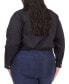 Фото #2 товара Блузка на запах Michael Kors plus Size из хлопка с завязкой