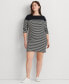 Фото #1 товара Plus Size Cotton Striped Dress