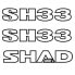 SHAD SH33 Stickers