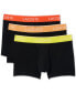 ფოტო #1 პროდუქტის Men's Casual Classic Colorful Waistband Trunk Set, 3 Pack