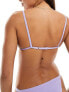 Фото #3 товара Weekday Sway triangle bikini top in lilac exclusive to ASOS