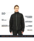 Фото #4 товара Plus Size Warm Lightweight Packable Quilted Ripstop Insulated Jacket