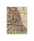 Фото #1 товара Nikki Galapon Modern Map of Chicago Canvas Art - 27" x 33.5"