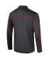 ფოტო #2 პროდუქტის Men's Black Wisconsin Badgers Cameron Quarter-Zip Windshirt