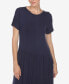 ფოტო #5 პროდუქტის Women's Short Sleeve Asymmetrical Waist Maxi Dress