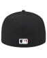 Фото #3 товара Men's Black Texas Rangers Checkered Undervisor 59FIFTY Fitted Hat